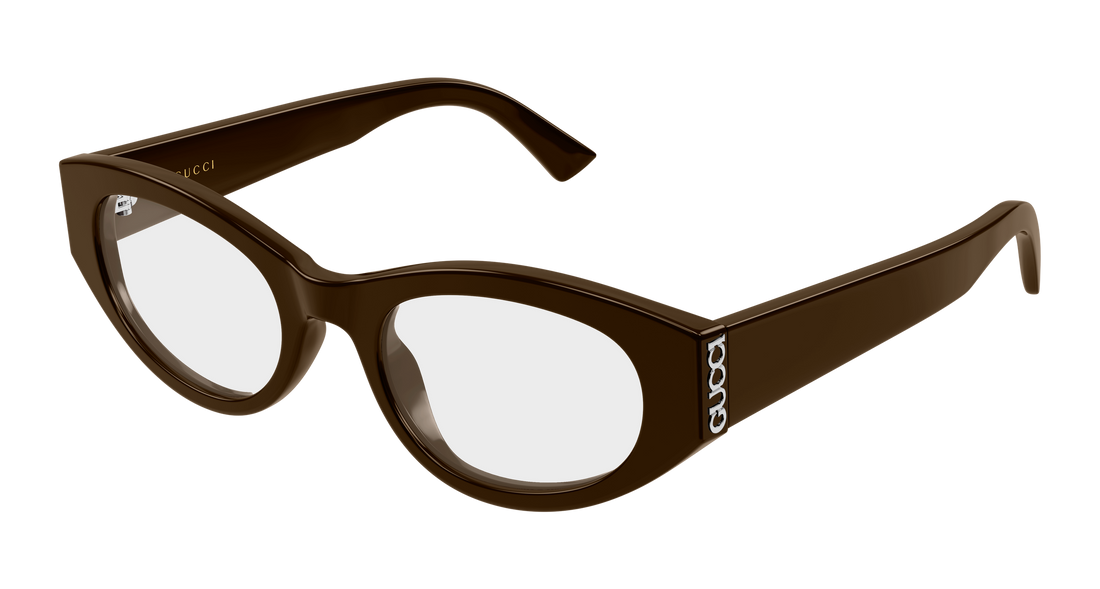 Occhiali da vista gucci gg2041o 003 marron round/oval/panthos femenino taglia 50mm - Vista principale