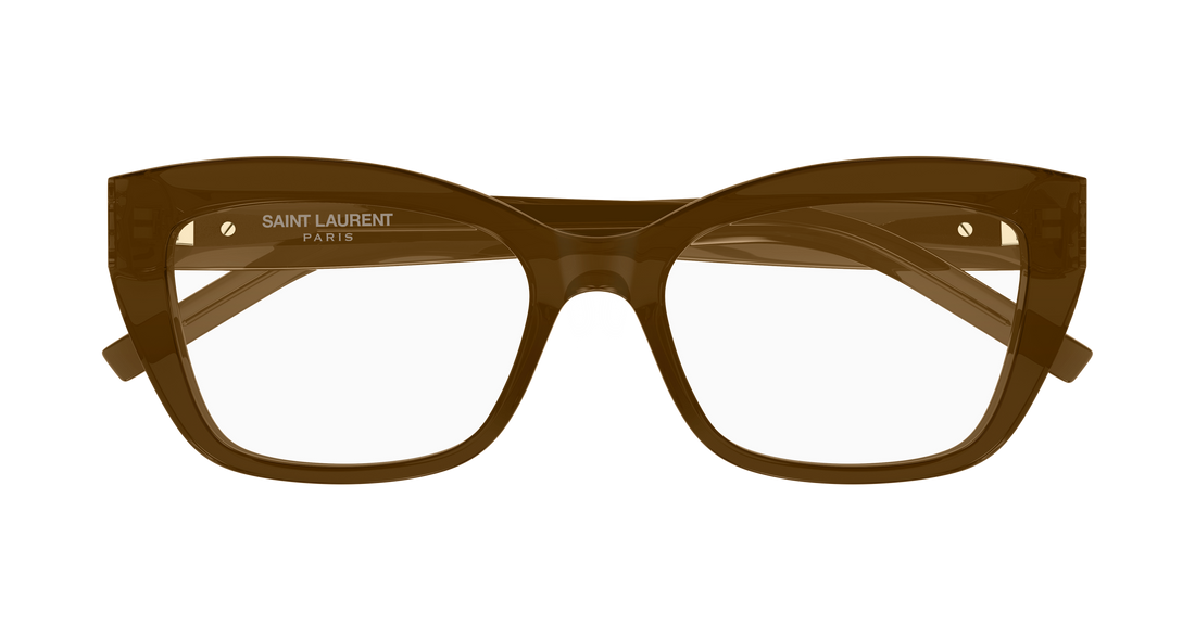 Lunettes de vue saint laurent sl m117 011 marron cat eye femenino taille 53mm - Vue détaillée