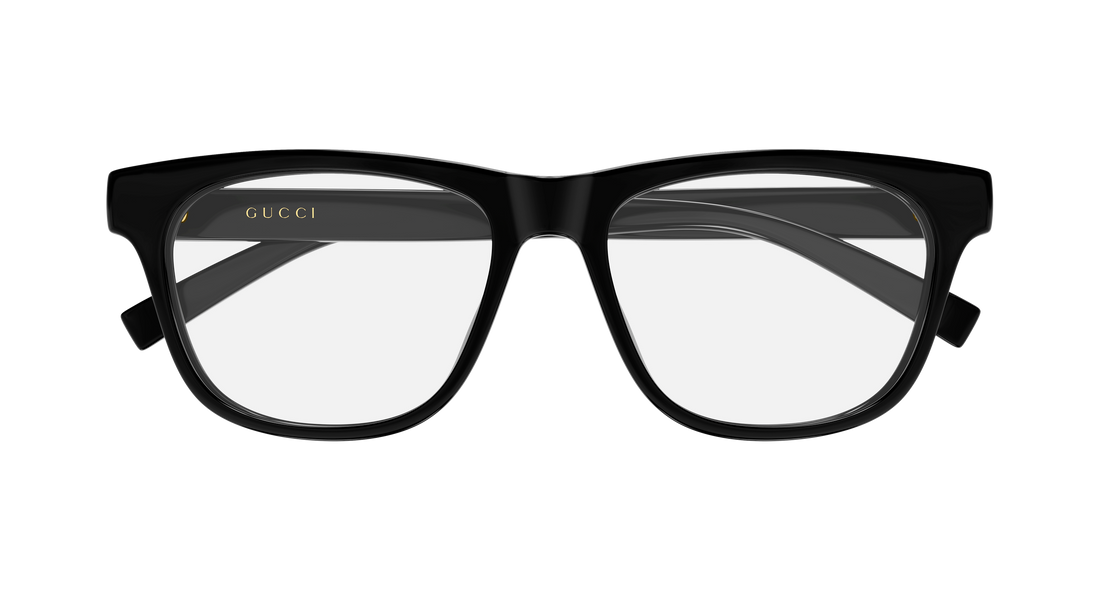 Prescription glasses gucci gg2108o 001 negro rectangular / squared masculino size 55mm - Detailed view