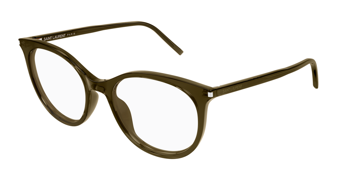 Occhiali da vista saint laurent sl 891 007 marron cat eye femenino taglia 52mm - Vista principale