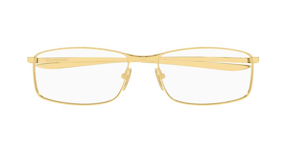 Occhiali da vista balenciaga bb0496o 002 dorado rectangular / squared masculino taglia 60mm - Vista dettagliata