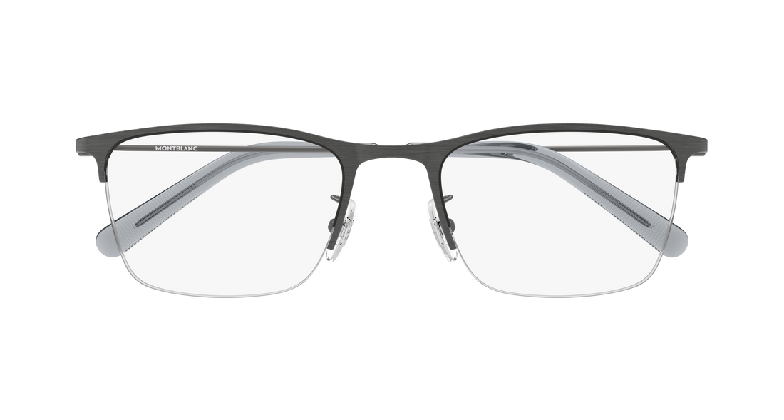 Dioptrijske naočale montblanc mb0502ol 003 plateado rectangular / squared masculino veličina 53mm - Detaljni prikaz
