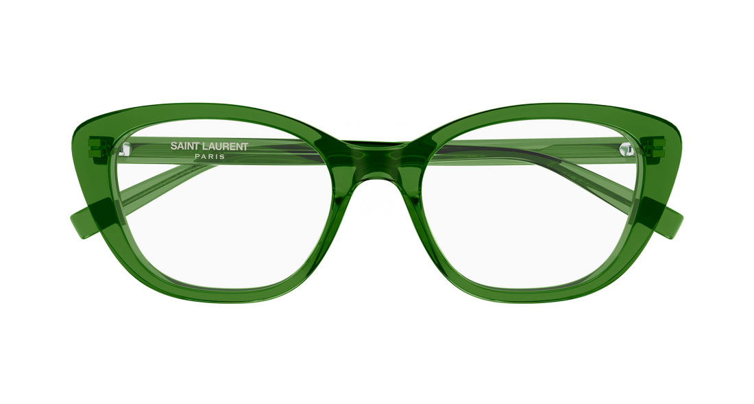 Briller saint laurent sl 945 004 verde cat eye femenino størrelse 54mm - Detaljeret visning