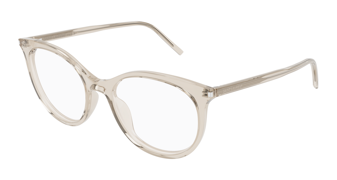Occhiali da vista saint laurent sl 891 004 beige cat eye femenino taglia 52mm - Vista principale