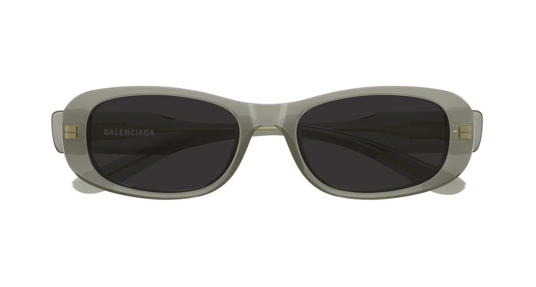 Solbriller balenciaga bb0511sk 003 verde rectangular / squared unisex størrelse 55mm - Detaljeret visning