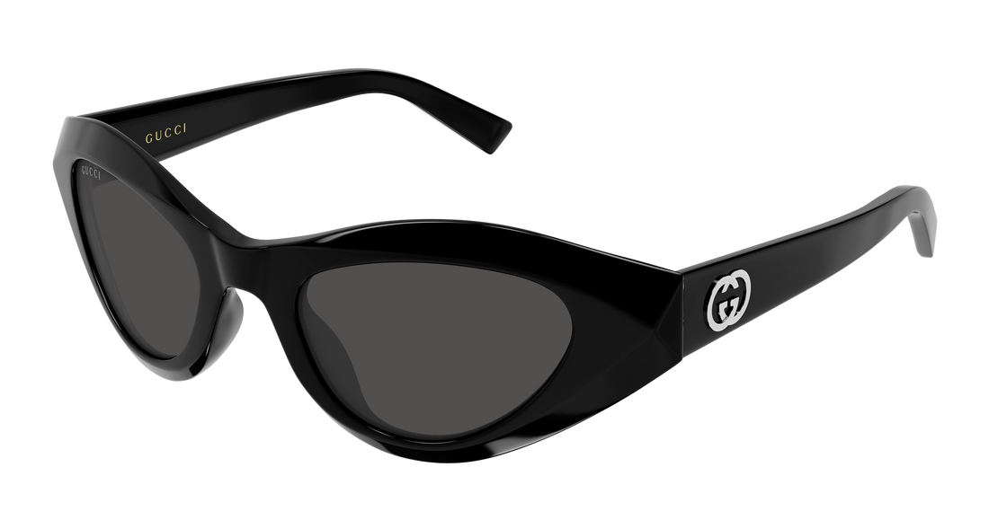 Solglasögon gucci gg2201s 001 negro geometrical/directional femenino storlek 50mm - Huvudvy