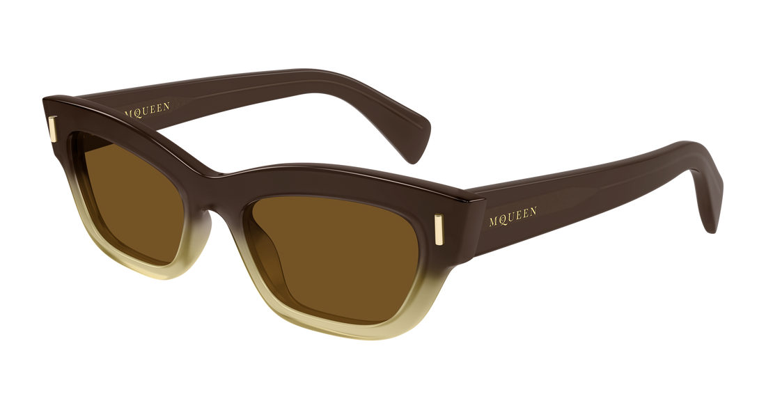 Óculos de sol alexander mcqueen am0548s 004 marron cat eye femenino tamanho 52mm - Vista principal