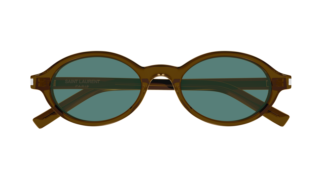 Okulary przeciwsłoneczne saint laurent sl 751 jeanne 005 marron round/oval/panthos femenino rozmiar 50mm - Widok szczegółowy