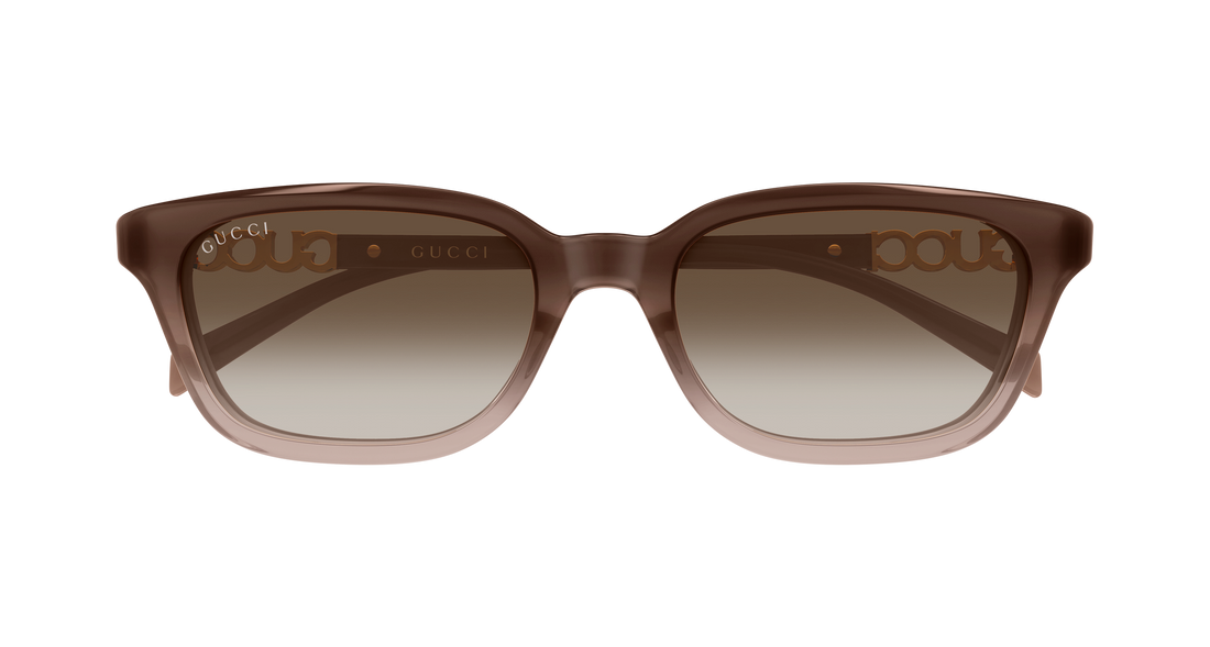 Sunčane naočale gucci gg2208s 004 marron rectangular / squared femenino veličina 53mm - Detaljni prikaz