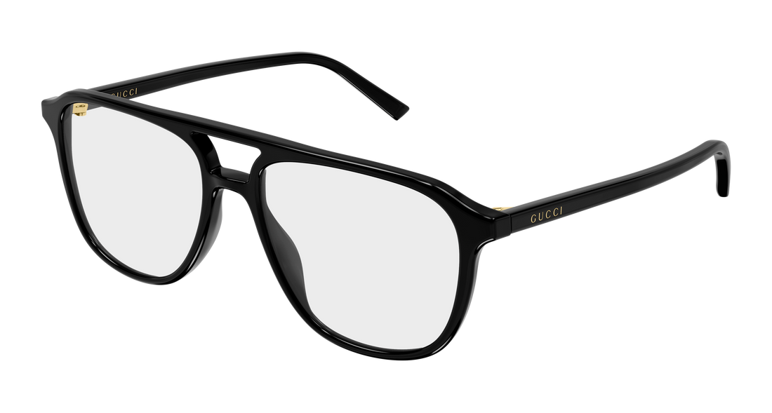 Glasögon gucci gg2237o 001 negro pilot/navigator masculino storlek 54mm - Huvudvy