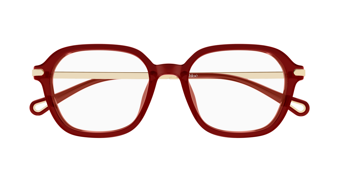 Occhiali da vista chloé ch0361oa 004 burdeos rectangular / squared femenino taglia 52mm - Vista dettagliata