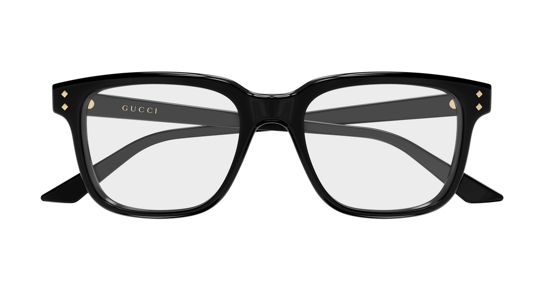 Occhiali da vista gucci gg2131o 005 negro rectangular / squared masculino taglia 53mm - Vista dettagliata