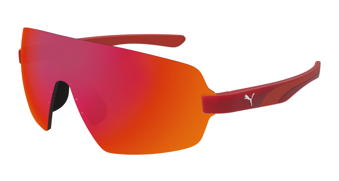 Sunglasses puma pu0541s 002 rojo shield masculino size 99mm - Main view