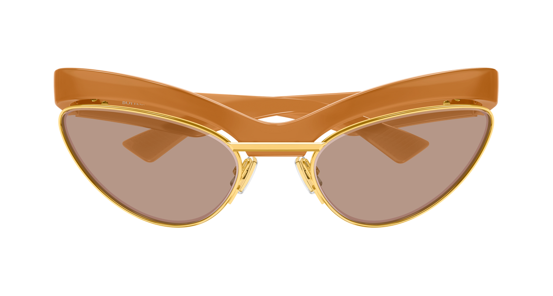Occhiali da sole bottega veneta bv1480s 005 naranja unisex taglia 59mm - Vista dettagliata