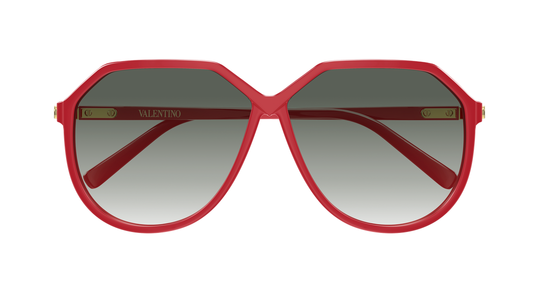 Occhiali da sole valentino vg0026s 003 rojo geometrical/directional femenino taglia 61mm - Vista dettagliata