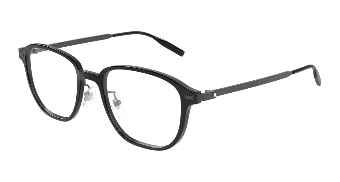 Prescription glasses montblanc mb0466oa 001 negro geometrical/directional masculino size 52mm - Main view