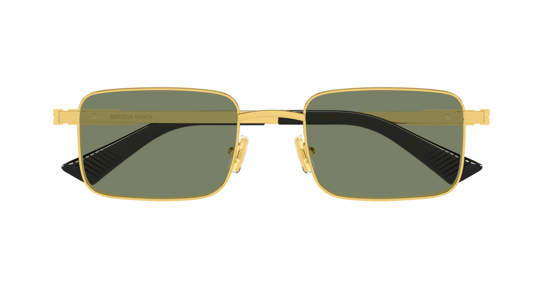 Lunettes de soleil bottega veneta bv1469s 004 dorado rectangular / squared unisex taille 53mm - Vue détaillée