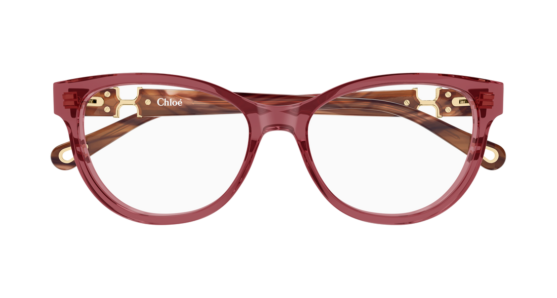 Brillen chloé ch0411ol 008 rojo cat eye femenino maat 54mm - Detailaanzicht