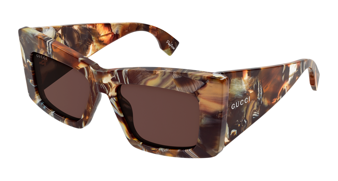 Sunčane naočale gucci gg2268s 001 havana cat eye femenino veličina 53mm - Glavni prikaz