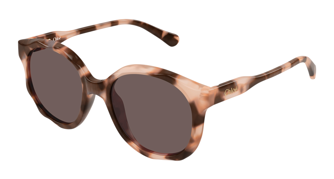 Zonnebrillen chloé cc0019s 006 havana round/oval/panthos infantil maat 47mm - Hoofdaanzicht