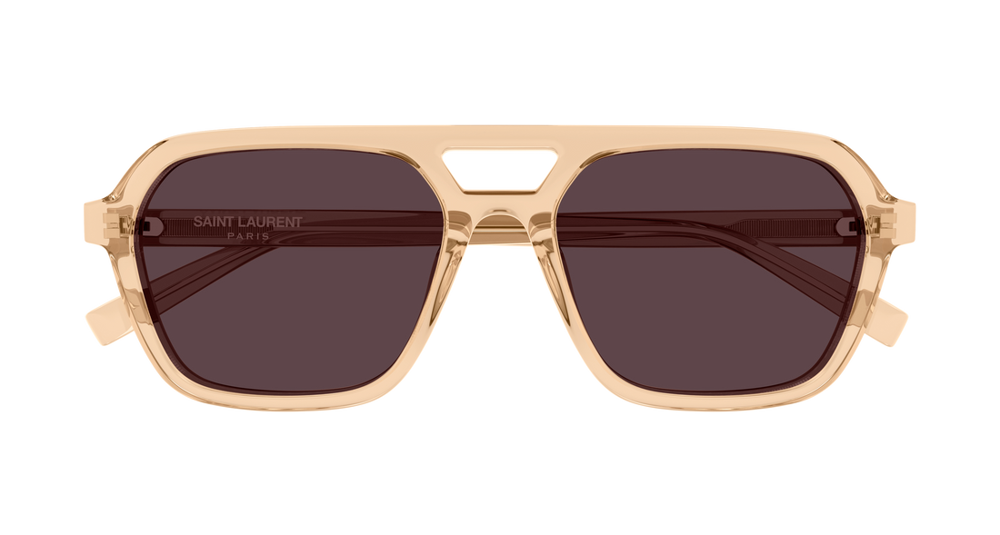 Occhiali da sole saint laurent sl 905 004 amarillo rectangular / squared unisex taglia 55mm - Vista dettagliata