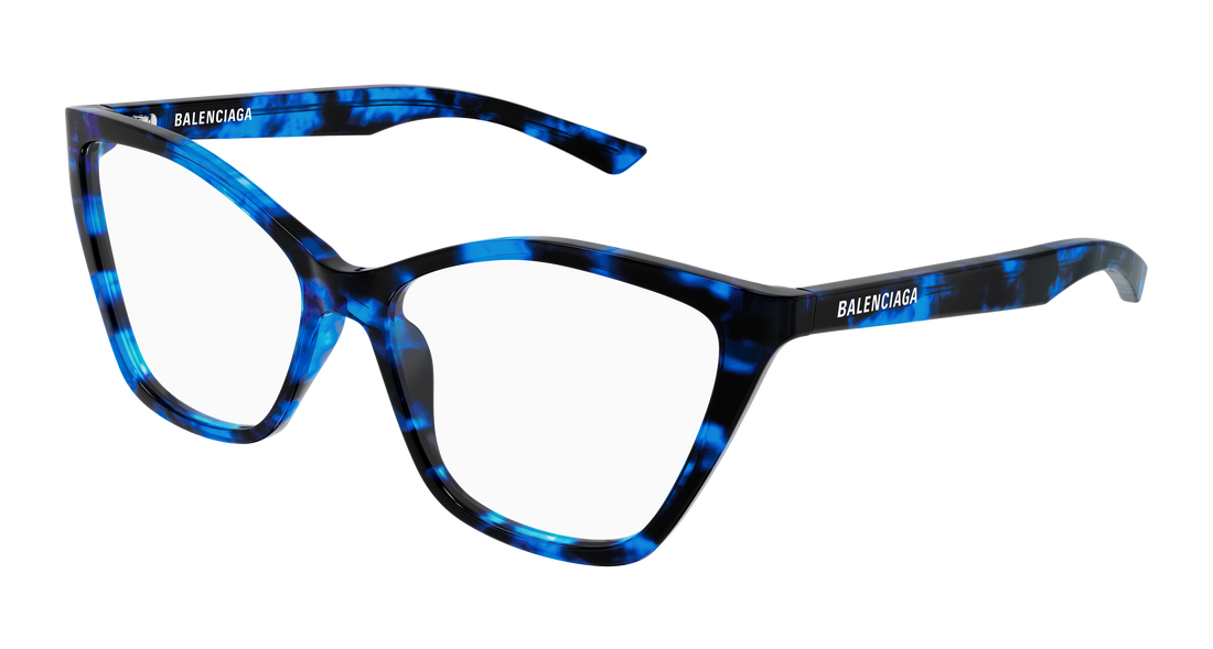Gafas graduadas balenciaga bb0405o 005 azul butterfly femenino talla 57mm - Vista principal