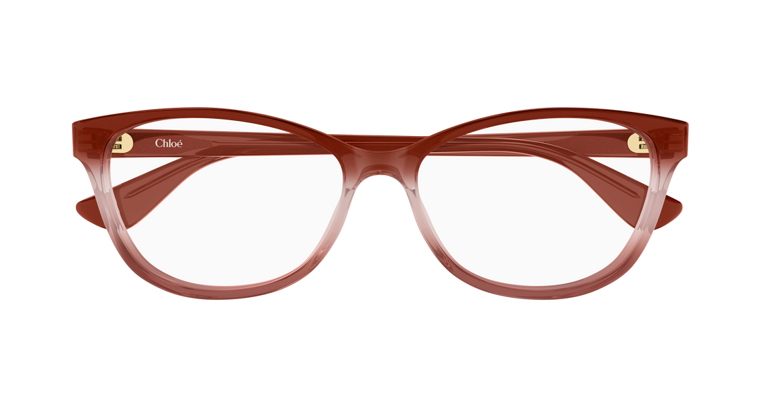 Briller chloé ch0394ol 009 rojo cat eye femenino størrelse 57mm - Detaljeret visning