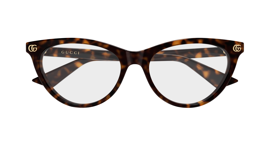 Occhiali da vista gucci gg2112o 002 havana cat eye femenino taglia 53mm - Vista dettagliata