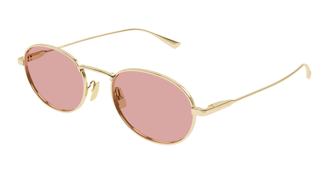 Okulary przeciwsłoneczne saint laurent sl 799 006 dorado round/oval/panthos masculino rozmiar 52mm - Widok główny