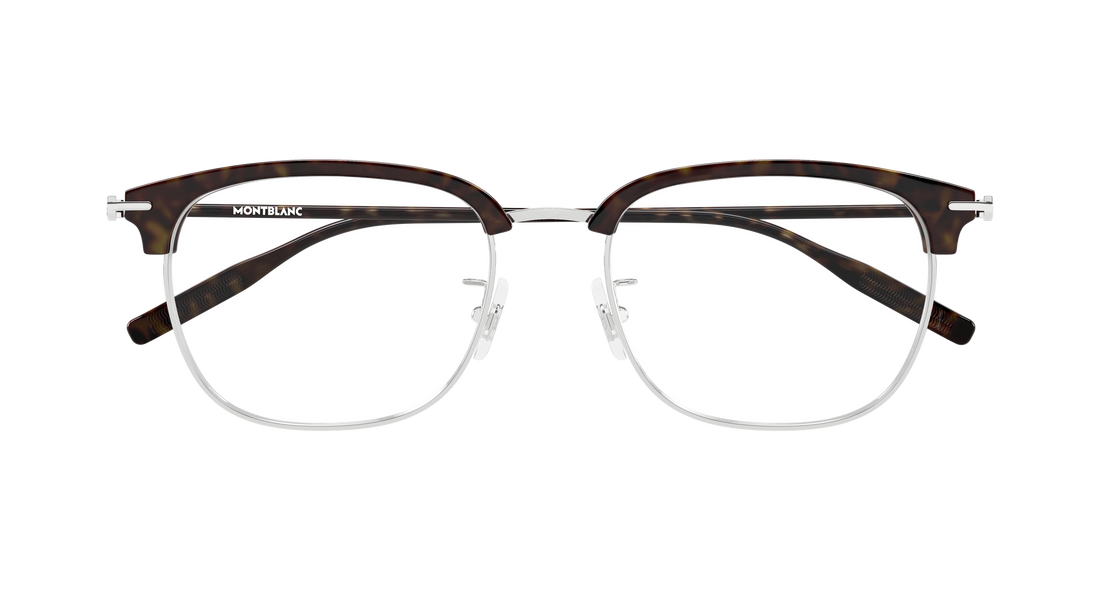 Dioptrijske naočale montblanc mb0492oa 003 plateado rectangular / squared masculino veličina 55mm - Detaljni prikaz