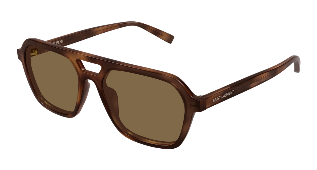 Lunettes de soleil saint laurent sl 905 003 havana rectangular / squared unisex taille 55mm - Vue principale