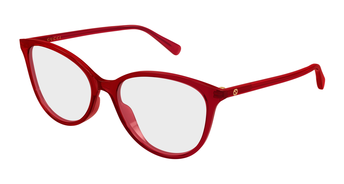 Brillen gucci gg1359o 008 rojo cat eye femenino größe 54mm - Hauptansicht