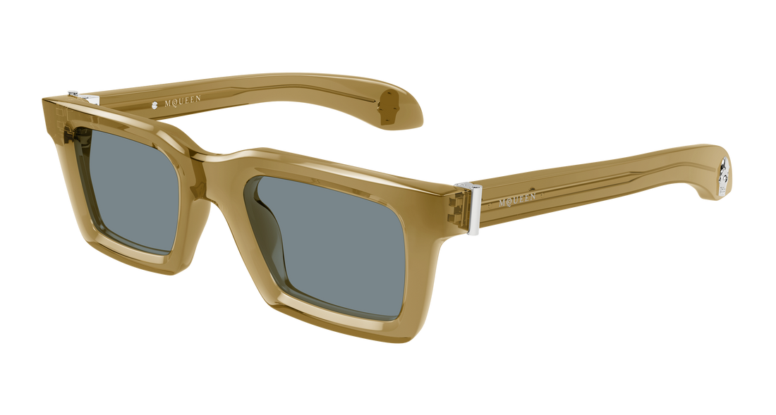 Sunčane naočale alexander mcqueen am0506s 007 marron rectangular / squared masculino veličina 50mm - Glavni prikaz