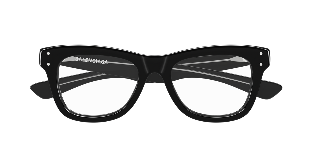 Briller balenciaga bb0524o 001 negro rectangular / squared masculino størrelse 53mm - Detaljeret visning