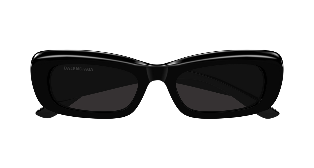 Solbriller balenciaga bb0504s 001 negro rectangular / squared femenino størrelse 55mm - Detaljeret visning