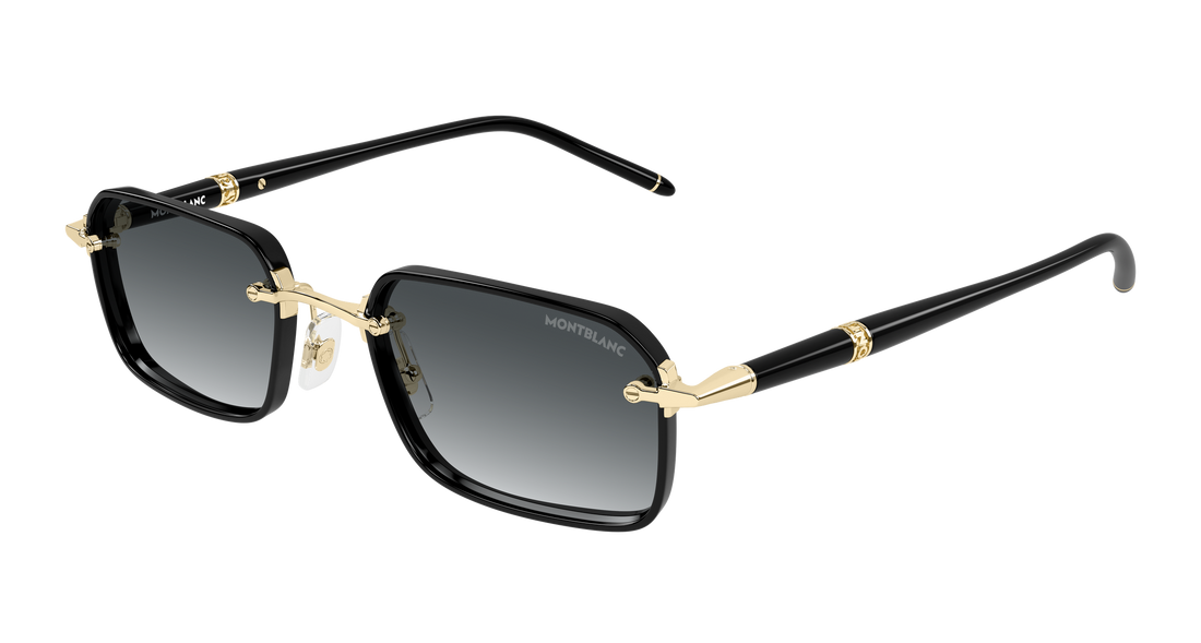 Sunglasses montblanc mb0483s 001 dorado rectangular / squared masculino size 54mm - Main view