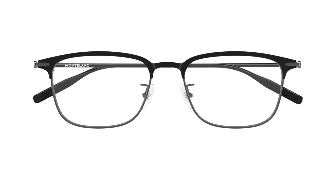 Occhiali da vista montblanc mb0490oa 003 plateado rectangular / squared masculino taglia 54mm - Vista dettagliata