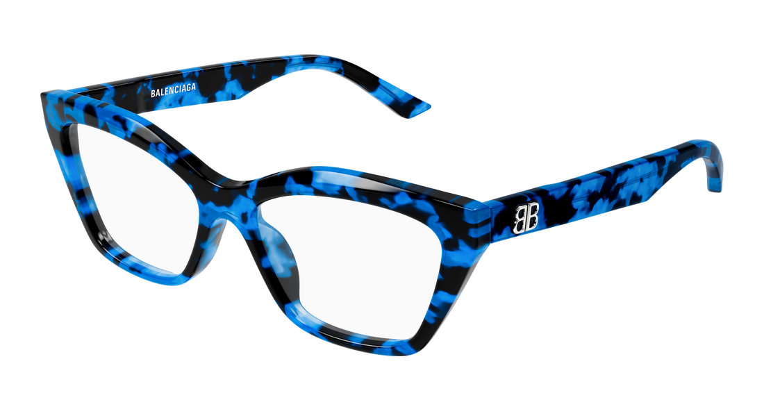 Gafas graduadas balenciaga bb0342o 016 azul cat eye femenino talla 55mm - Vista principal