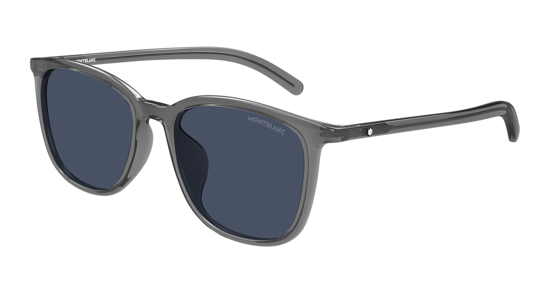 Sunglasses montblanc mb0487sa 003 gris rectangular / squared masculino size 56mm - Main view