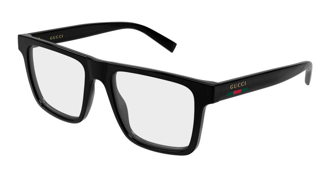 Glasögon gucci gg2236o 001 negro rectangular / squared masculino storlek 53mm - Huvudvy