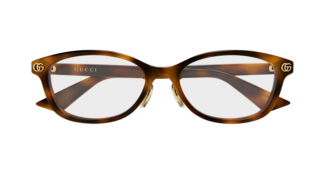 Occhiali da vista gucci gg2144oj 002 havana rectangular / squared femenino taglia 52mm - Vista dettagliata