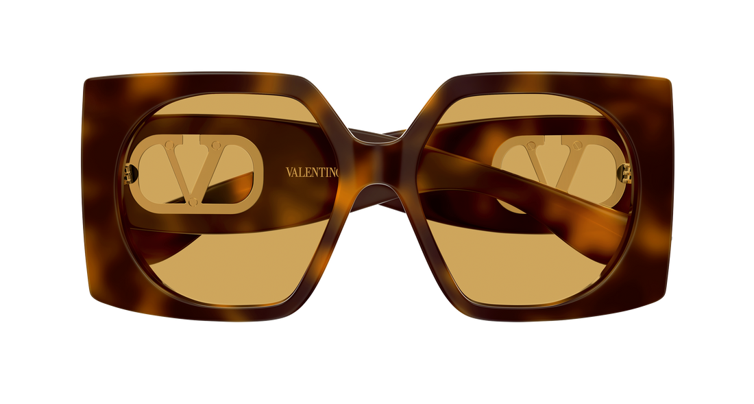 Occhiali da sole valentino vg0002s 002 havana rectangular / squared femenino taglia 55mm - Vista dettagliata