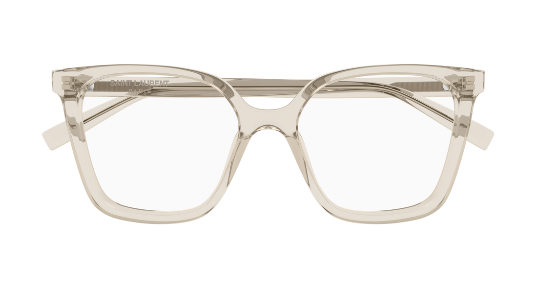 Gafas graduadas saint laurent sl 910 004 beige cat eye femenino talla 53mm - Vista de detalle