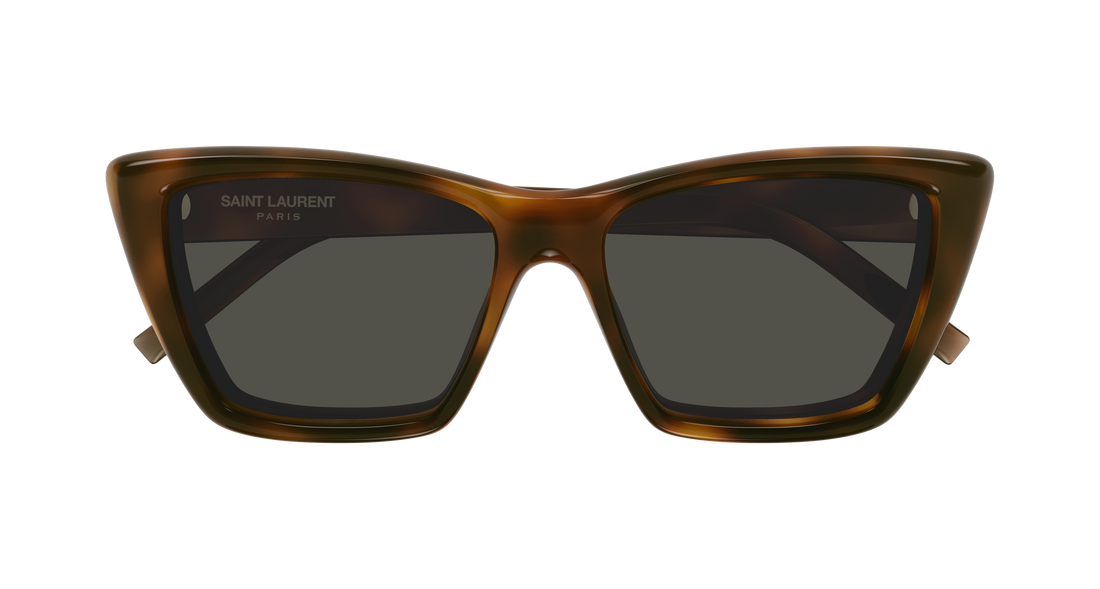 Lunettes de soleil saint laurent sl 276 mica plump 002 havana cat eye femenino taille 55mm - Vue détaillée
