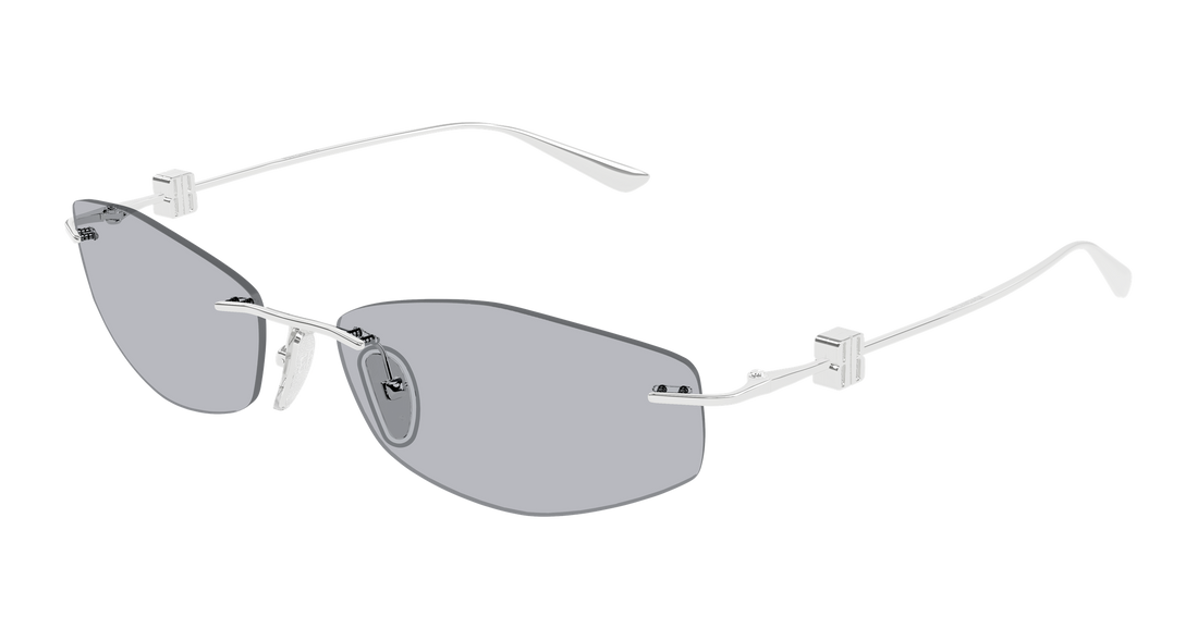 Gafas de sol balenciaga bb0535s 004 plateado geometrical/directional femenino talla 60mm - Vista principal