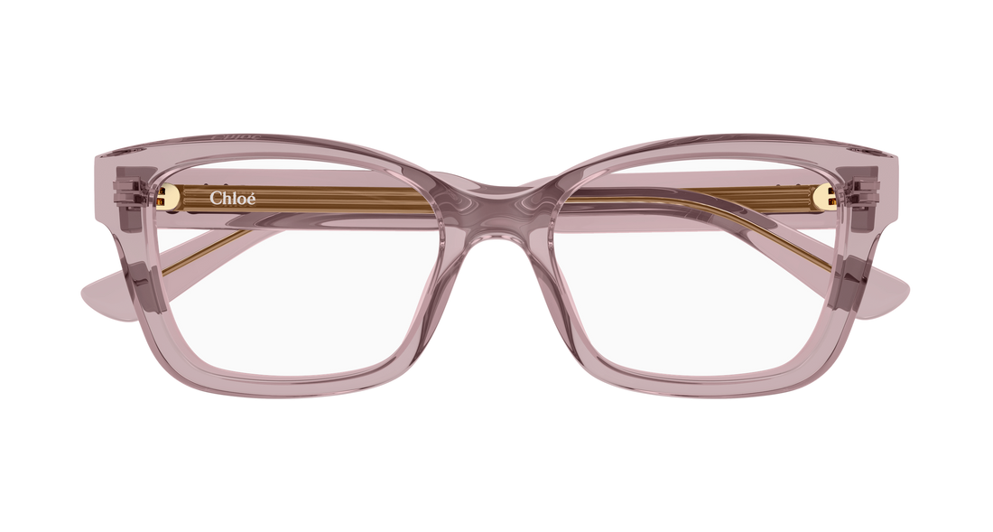 Briller chloé ch0380o 004 rosa cat eye femenino størrelse 51mm - Detaljeret visning