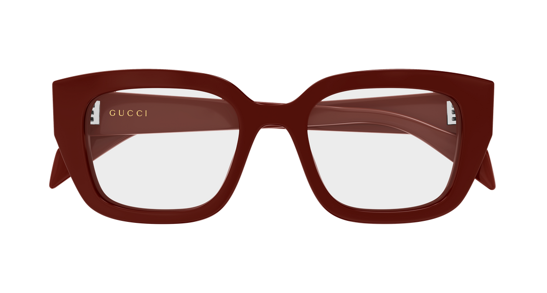Glasögon gucci gg2021o 003 burdeos cat eye femenino storlek 50mm - Detaljvy