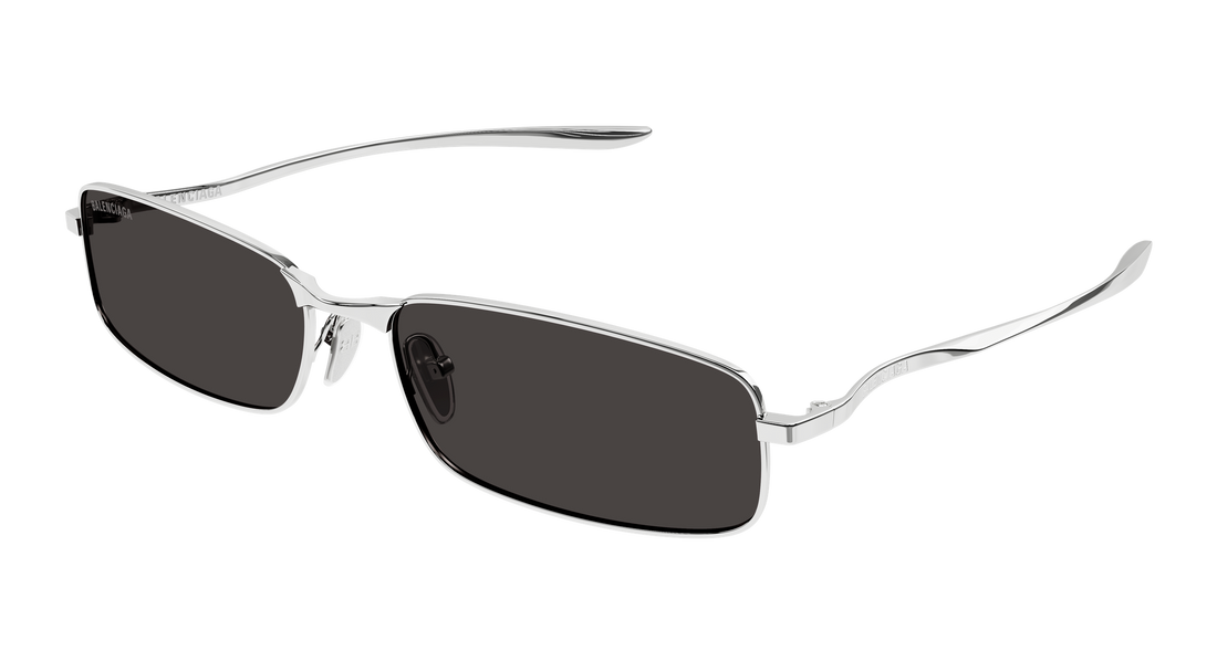 Sunglasses balenciaga bb0493s 001 plateado rectangular / squared masculino size 62mm - Main view