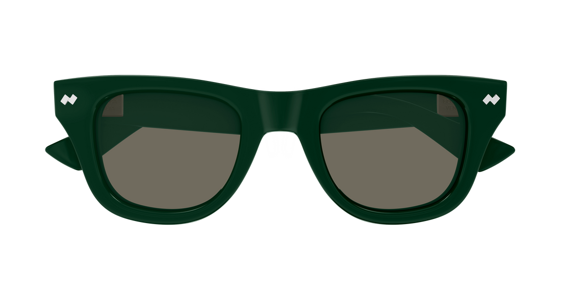 Okulary przeciwsłoneczne bottega veneta bv1486s 005 verde rectangular / squared masculino rozmiar 48mm - Widok szczegółowy