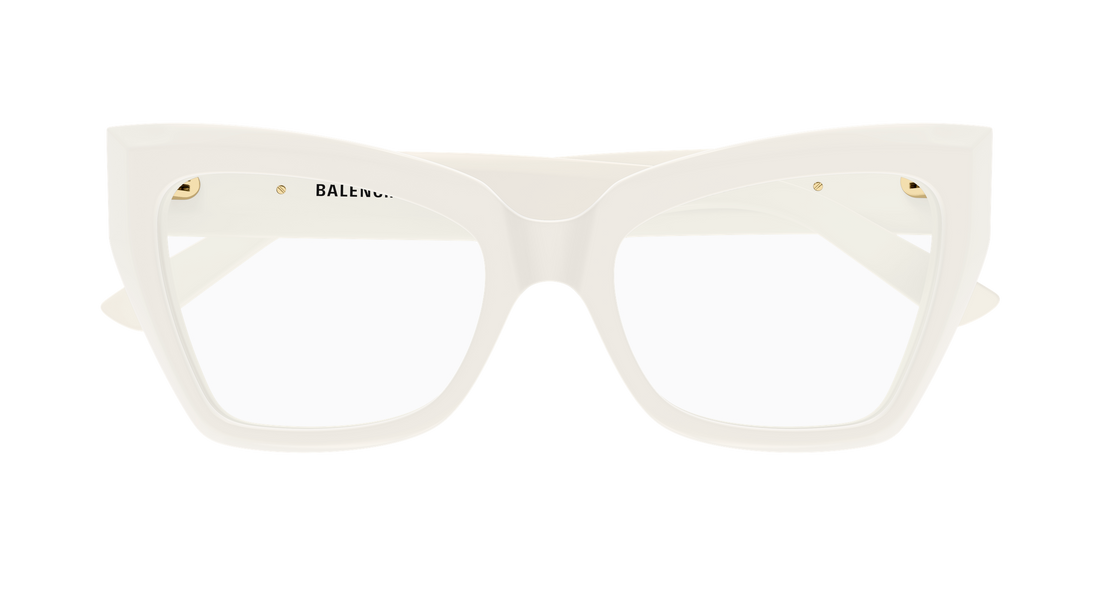 Gafas graduadas balenciaga bb0275o 005 blanco butterfly femenino talla 53mm - Vista de detalle